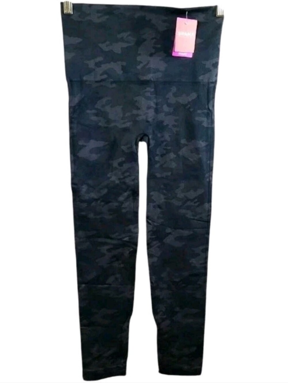 SPANX Look At Me Now Seamless Camo Shaping Leggings in Black Women's L NWT - Picture 6 of 10